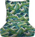 RSH DECOR: Deep Seating Cushion with Pillow Back | 25” x 25” Seat | Water and Fade-Resistant Spun Fabric | Outdoor Chair Cushion Set for Patio Furniture | Balmoral Opal