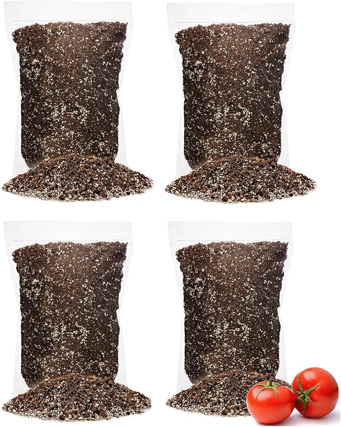 GARDENERA Organic Potting Soil for Tomato Plants - 20 Quart - Hand-Mixed with Natural Ingredients for Optimal Growth and Nutrient Retention