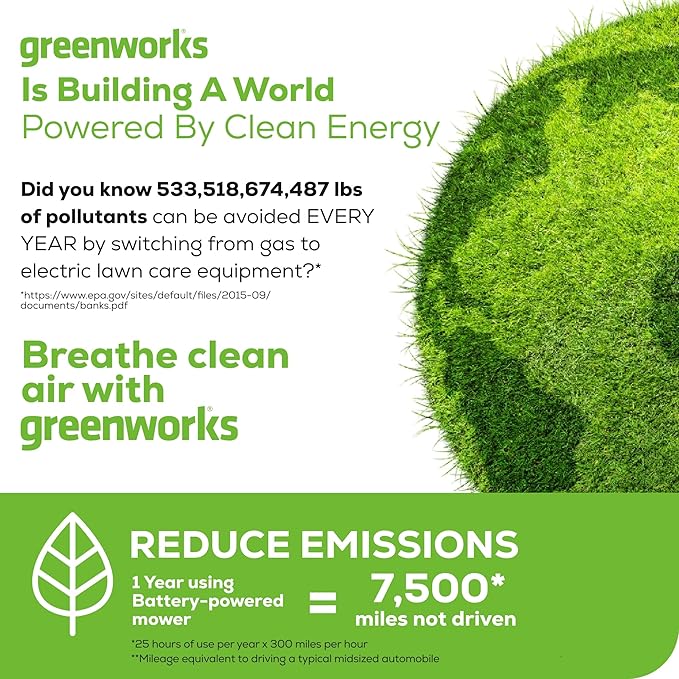 Greenworks 80V 25" Brushless Cordless (Self-Propelled) Dual Blade Lawn Mower (LED Headlight + Aluminum Handles), 4.0Ah Battery and Rapid Charger Included