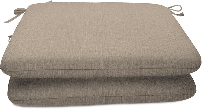 Sunbrella Patio Cushions - (2 Pack) - 20" W x 20" L x 2.5" T, Outdoor Chair Cushion with Comfort, Style & Durability Designed for Outdoor Living - Made in The USA
