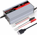 58.4V 15A LifePo4 Lithium Battery Charger for Golf Cart, RV, 48V Motor,Anderson Plug, Includes Anderson Plug to M8 Ring Terminal Cable and Anderson Plug to Alligator Clip Cable