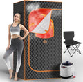 Portable Sauna Box, Personal Steam Sauna for Home with Steamer, Remote Control, Folding Chair and Mat, Portable Steam Sauna Tent, Home Spa for Relaxation