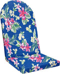 BrylaneHome Adirondack Chair Cushion - 44" L x 18" W x 2" H - Patio & Outdoor - Water, Stain & Fade Resistant - Cobalt Tropicana