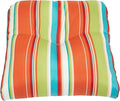 BrylaneHome Tufted Chair Cushion - 18" L x 17" W x 3" H - Patio & Outdoor - Patio & Outdoor - Water, Stain & Fade Resistant - Covert Breeze