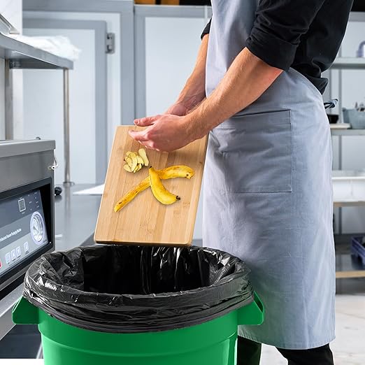 PRO&Family 20 Gallon Trash Can with Lid Round Ingredient Storage Containers Recycling Bin Kitchen Garbage Can Office Garbage Can Trash Barrel Plastic Barrel Yard Waste Bin Outdoor Trashcan (3, Green)