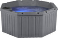 AquaLife Invi 5-Person Hot Tub with 11 Hydro Jets, LED Lighting & Insulated Cover – Non-Lounger Spa for Relaxation & Therapy