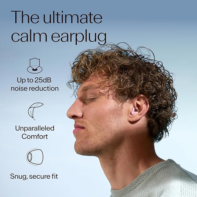 Alpine Silence Earplugs for Sleep, Focus & Travel - V-Shape Snug Fit & Soft Oval Tips – 4 Sizes XS/S/M/L - Comfortable, Reusable Hearing Protection - 22dB – Pink