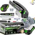 Mini Chainsaw Cordless 6 Inch, Electric Saw Gifts for Men Dad Husband Gardener, Cool Gadgets for Men 2025, Stocking Stuffers for Adults Christmas Gifts Dad Him Mothers Mom Women