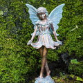BRECK'S Dancing Fairy Statue - Add This Fun Loving Sprite and Bring Your Garden to Life!
