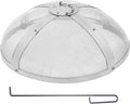 Fire Pit Spark Screen Round 20", Reinforced Heavy Duty Steel Metal Cover, Outdoor Firepit Lid, Easy-Opening Top Screen Covers Round with Ring Handle for Outdoor Patio Fire Pits Backyard