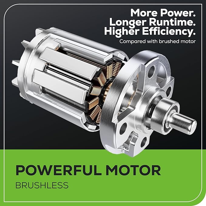 Greenworks 60V 550 CFM Brushless Backpack Blower, 5.0Ah Battery and 6A Charger