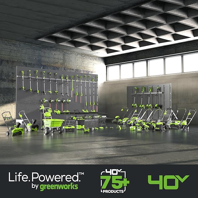 Greenworks 40V (730 CFM / 190 MPH) Cordless Leaf Blower with High Power Brushless Motor, Lightweight Backyard Cleaner for Fast Debris Removal, Includes 5.0Ah Battery & 5A Rapid Charger