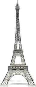 allgala 15" Eiffel Tower Statue Decor Alloy Metal, Silver