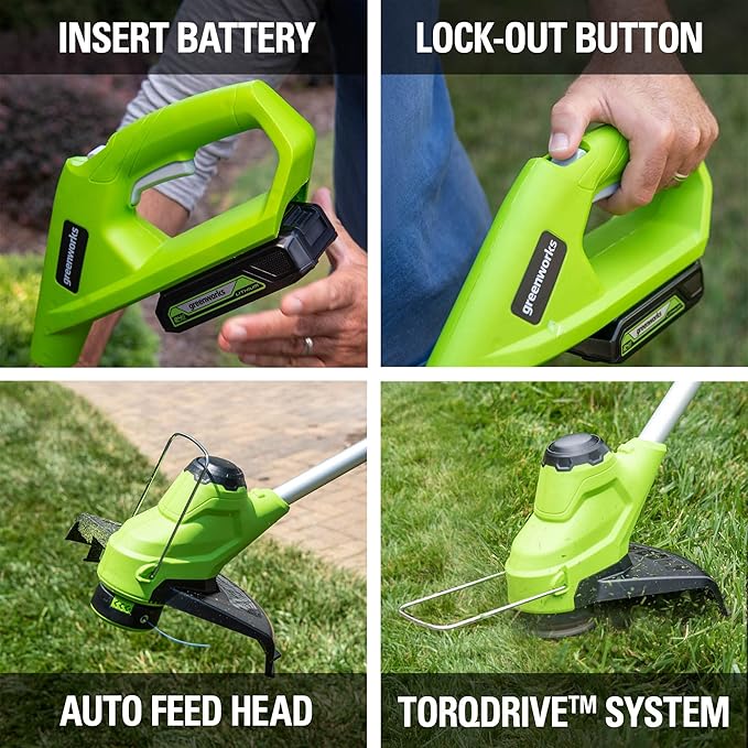 Greenworks 48V (2x24V) 21" Cordless Battery Self-Propelled Mower & 10" String Trimmer Combo Kit w/ (2) 5.0Ah Batteries & Charger