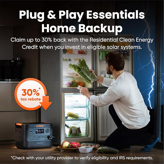 Jackery HomePower 3000 Portable Power Station, 3600W (Surge 7200W) Output, 3072Wh LFP Battery Solar Generator, Essential Home Backup for Home Use, Power Outage, RV, Emergencies (Solar Panel Optional)