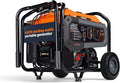 Generac 6,875 Starting Watt Portable Gas Generator - Electric Start - Home Backup or RV Ready - Heavy Duty Frame - Quiet, Long Runtime, Emergency Power - 50-State Compliant