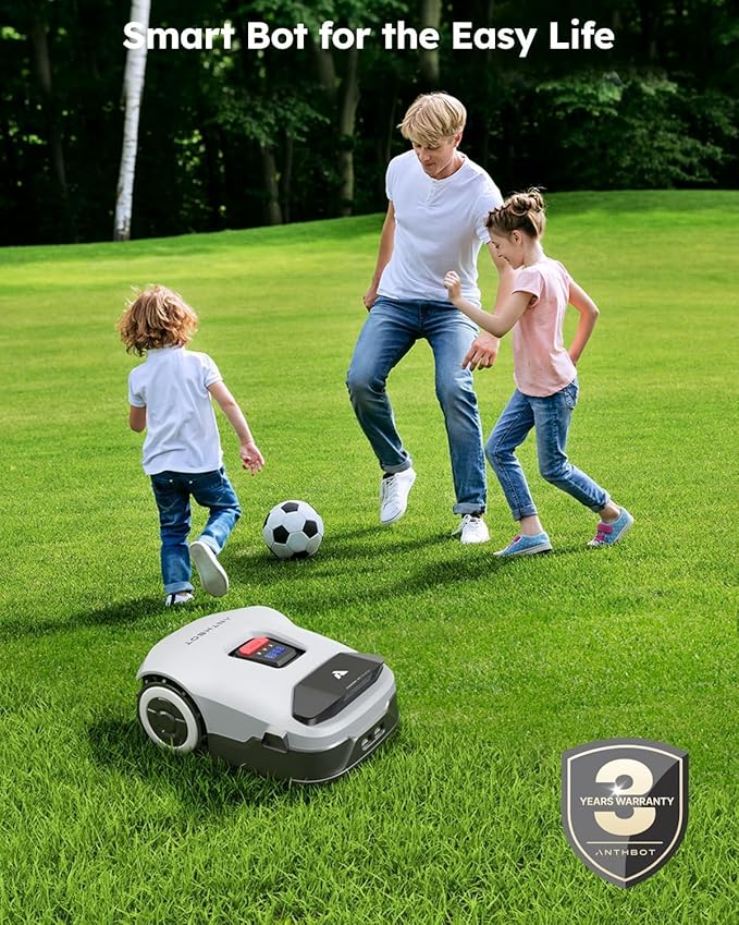 Robot Lawn Mower NO Wire - 0.22 Acre, Full Band RTK+4-Eye Vision Robotic Lawnmower, Automatic Mapping, 20 Multi-Zone Management, Accurate Obstacle Avoidance, Intelligent Path Planning