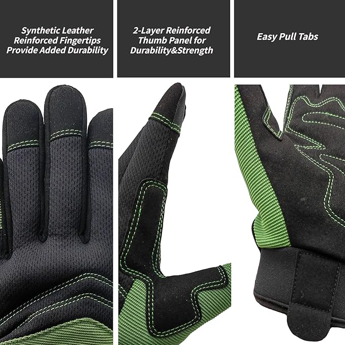 Thorn Proof&Puncture Resistant Gardening Gloves with Grip,Garden Glove for Women, Leather Yard Work Gifts