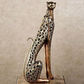 Touch of Class Wild Elegance Cheetah Sculpture Bronze Gold Large - Jungle Room Decorations - African Table Sculptures Decor - 23 Inches High