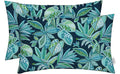 RSH Décor - Jumbo Lumbar Throw Pillows – Set of 2 | 26" x 16" | Outdoor Use – Patio, Lounge, Adirondack, Deck | Water & Fade-Resistant | Includes Down-Alternative Inserts | Crestwood Marine