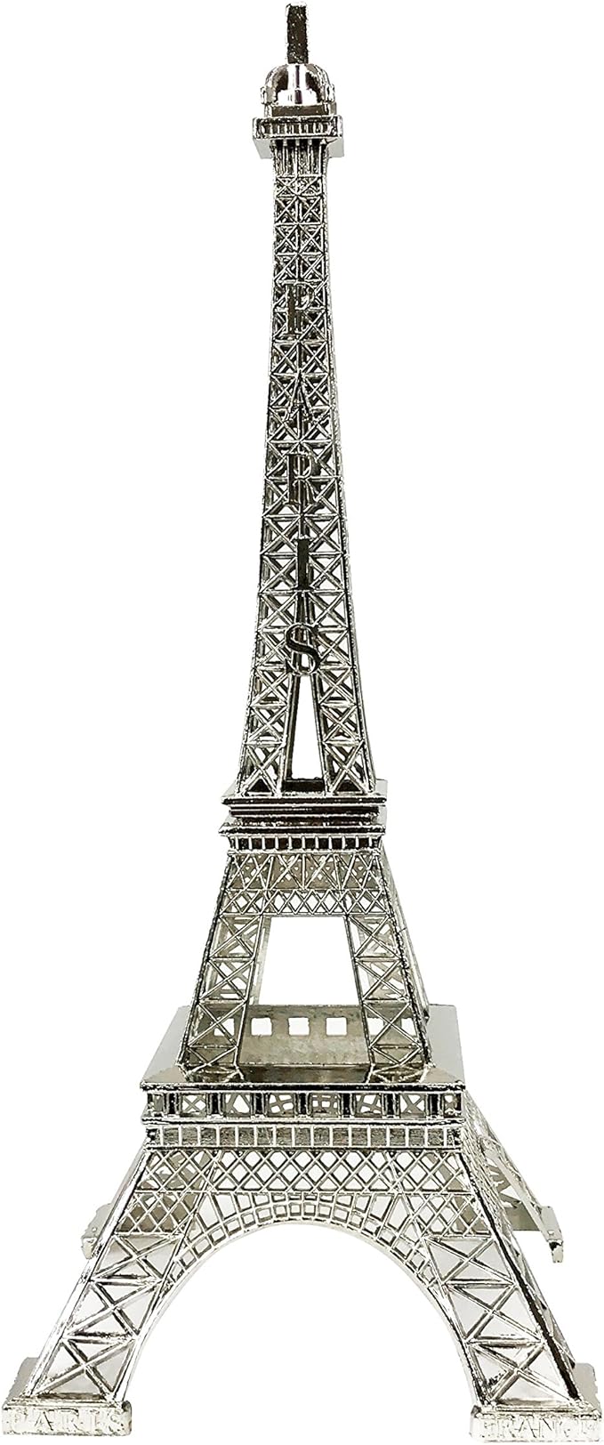 allgala Eiffel Tower Statue Decor Alloy Metal, and Size (07", Silver)
