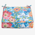 BrylaneHome Extra-Thick Seat Cushion - 23”L x 22”W x 5.5”H - Patio & Outdoor - Water, Stain & Fade Resistant - Poppy Blue
