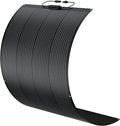 BougeRV Arch 200 Watts Fiberglass Flexible Solar Panel, Portable Bendable 12 Volts 10BB Mono Cell for RV Camping Home Boat Marine Curve Surface Black