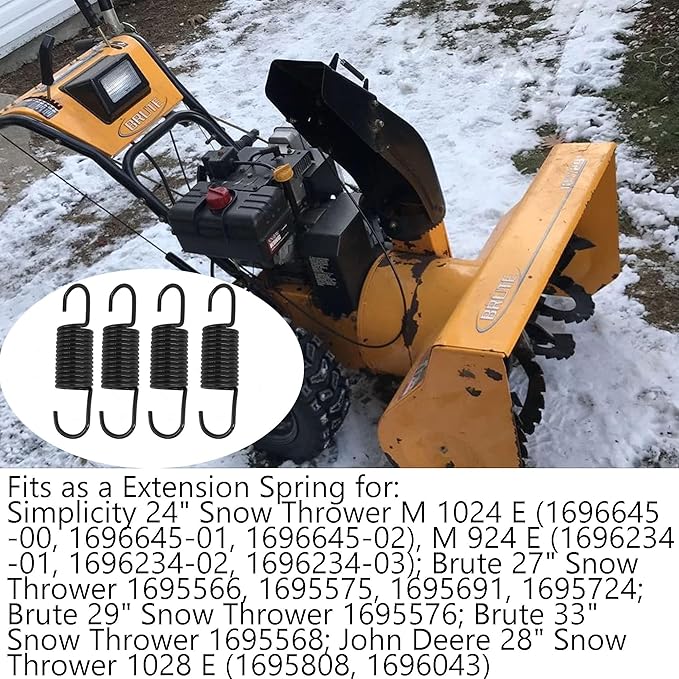 Snowblower Extension Spring 1736469YP Spring Replaces Murray 165X112 165X112MA 1736469 722423 Simplicity Snapper (4 pcs)