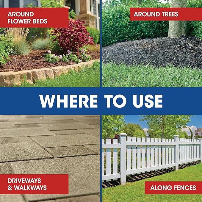 Roundup Weed & Grass Killer₄ with Sure Shot Wand, Use in and Around Flower Beds, Trees, and Driveways, 1 gal.