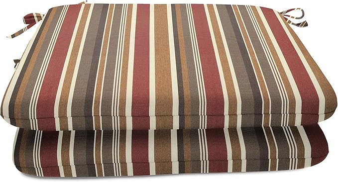 Sunbrella Patio Cushions - (2 Pack) - 20" W x 20" L x 2.5" T, Outdoor Chair Cushion with Comfort, Style & Durability Designed for Outdoor Living - Made in The USA