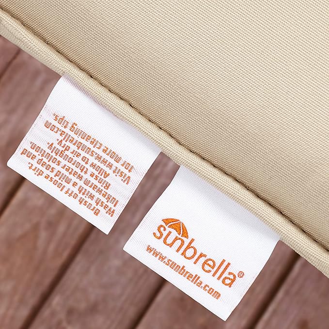 Sorra Home Sunbrella Indoor/Outdoor XL Corded Pillows, 24" x 24", Gateway Mist