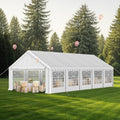 MFSTUDIO 16x32 Party Tents, Outdoor Heavy Duty Tents for Parties with Removable Sidewalls, Canopy Events Tent Shelter for Outdoor Wedding Birthday Backyard, White