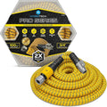 HydroTech 100 ft Expandable Garden Hose - Pro Series, 2x Max Flow, 3/4" No-Kink Flexibility, Lightweight Hose for Lawn, Garden, Car Washing, Deck and Patio Cleaning