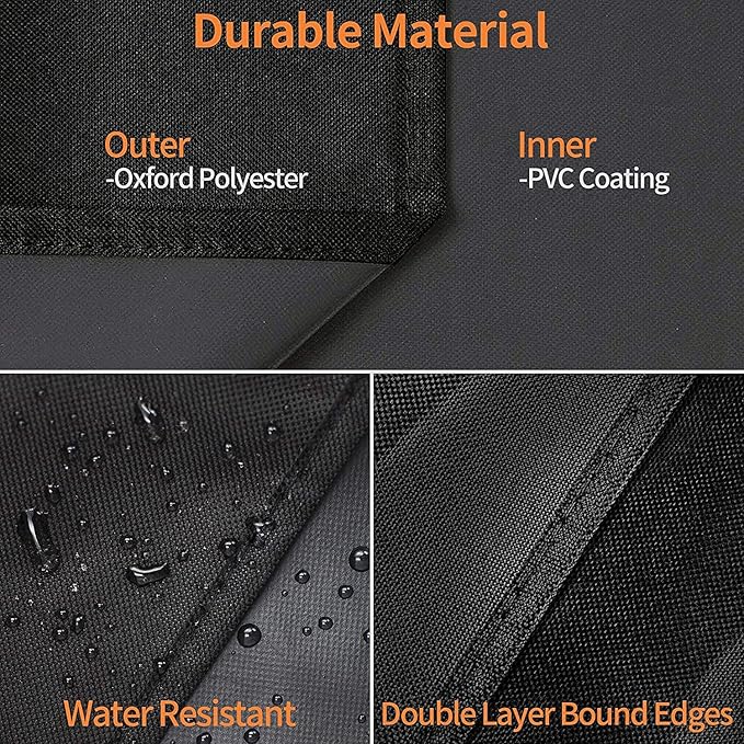 ZBXFCSH Heavy Duty 600D Polyester Cover Compatible with Pit Boss Charleston 1020 Pellet Grill Gas Griddle Combo PB1020NX Wood Pellet Grill with Handles, All Weather Protection Waterproof Cover