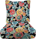 RSH DECOR: Deep Seating Cushion with Pillow Back | 25” x 25” Seat | Water and Fade-Resistant Spun Fabric | Outdoor Chair Cushion Set for Patio Furniture | Colsen Noir