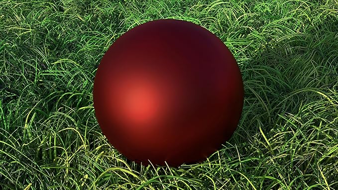 Lulu Decor, 2 pcs - 12 Red Matt Finish, Stainless Steel Gazing Mirror Ball, Smooth Finish Garden Decoration Globe (2 Pc)