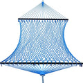 14ft Cotton Rope Hammocks for 2 Person (Blue, Queen)