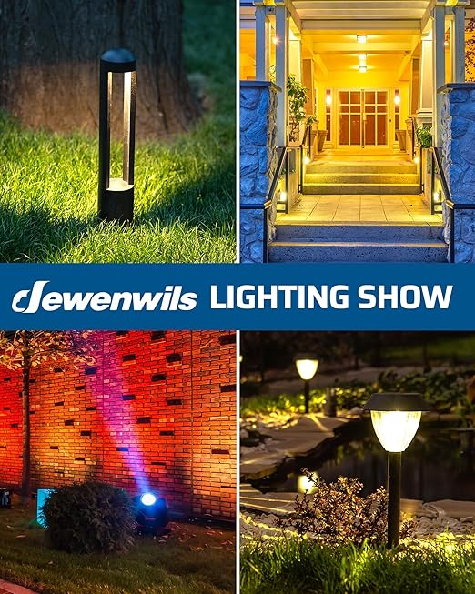 DEWENWILS 200W Low Voltage Landscape Transformer, 120V AC to 12V DC, Outdoor Landscape Lighting Transformer with Remote, Photocell Sensor & Timer, Weatherproof for Garden Spotlights Pathway Lights