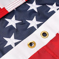 American Flags for Outside 5x8 Ft. American Flags 5x8 Ft Outdoor Heavy Duty. Indestructible US Flags with Embroidered Stars, Sewn Stripes, 3 Brass Grommets and Vivid Colors.