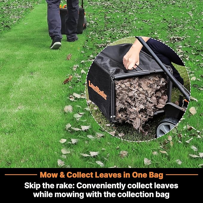 LawnMaster CLMF4821A Cordless Lawn Mower Brushless 48V MAX* 21Inch 3-in-1 Function Up to 1/2 Acre with 4X24V MAX* 4.0Ah Battery and a Dual Charger