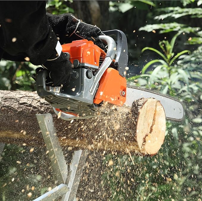 E & S 3 Pack 18 Inch Chainsaw Chain .325" Pitch .050" Gauge 72 Drive Links Semi-Chisel Chain Saw Chains for Husqvarna, Poulan, Craftsman, Greenworks and More Chainsaw Brands