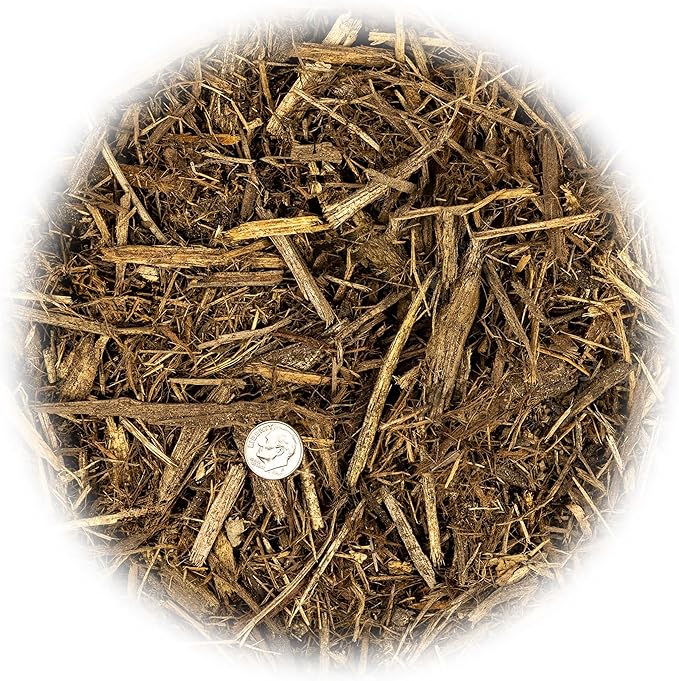 GARDENERA Natural Mulch Cover - Improve Soil Health and Moisture Retention for Thriving Plants - 3 QUARTS