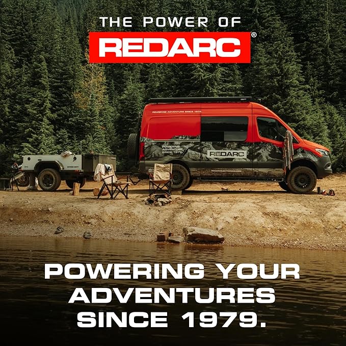 REDARC 2000W Pure Sine Wave Inverter, 12V DC to 110 / 120V AC Power Converter, Portable Power Inverter, Connects to Car Battery System, Adapter for Camper, RV, Truck, Off-Grid Camping