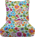 RSH DECOR Deep Seating Cushion with Pillow Back | 23.5” x 25” Seat | Water and Fade-Resistant Spun Fabric | Outdoor Chair Cushion Set for Patio Furniture | Gregoire Fresco