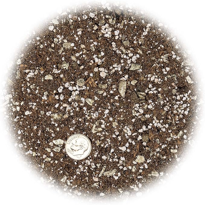 Premium African Violets and Gesneriad Premium Soil Mix by Gardenera - Horticultural Perlite (25%) + Vermiculite (25%) + Sphagnum Peat Moss (50%) - Made in USA - (3 Quart Bag)