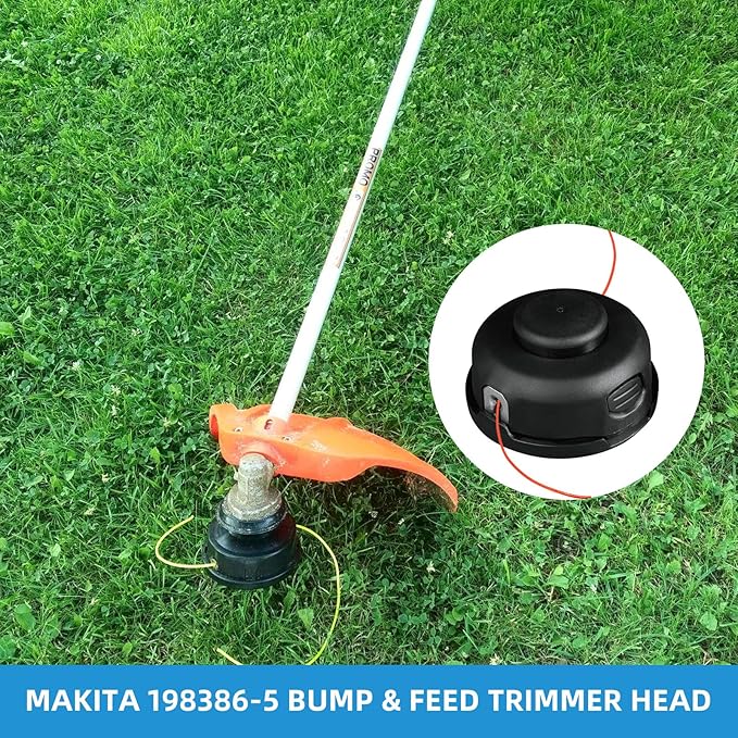198386-5 Bump & Feed Trimmer, Trimmer Head Assembly,Compatible with Makita XRU11Z XRU12 XRU04Z,Head fits All M8 X 1.25 LH Trimmers