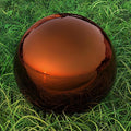 Lulu Decor, Copper Stainless Steel Gazing Mirror Ball Size 16, Smooth Reflective Shiny Garden Decoration Globe