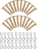 20 pcs Shear Pins + 20 pcs Cotters Pins for 738-04124A Troy Bilt 714-04040 738-04124 Snowblowers Replacement