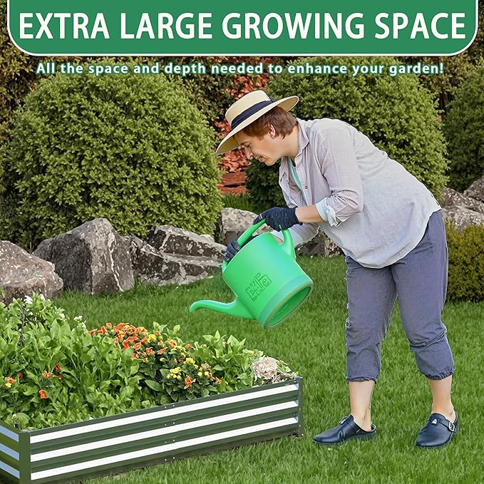 8.7x6.6x7 ft Walk-in Greenhouse, Portable Plant Hot House with Zipper Windows & Doors, Heavy-Duty PE Cover & Steel Frame, for Garden, Backyard