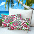 Outdoor Pillows Set of 2, 12''×20''Waterproof Throw Pillow for Patio Furniture, Feathers and Down Filled Outside Decorative Pillows Inserts for Garden, Porch Swing, Couch and Sofa